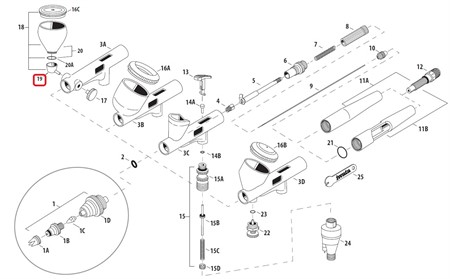 Cup adapter (Side Gravity)